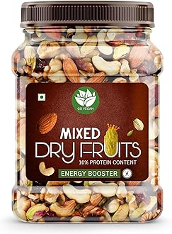 Healthy Nutmix 100gm, Dried Almonds, Black Raisins, Cashewnuts, Cranberries, Black Dates & Many More. (Jar Pack)