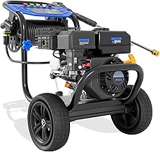 3600PSI Gas Pressure Washer, 2.3GPM Heavy-Duty High Power Washer with 212CC Engine, 5 Quick-Connect Nozzles, 30ft High-Pressure Hose & Hose Reel, Maintenance-Free Aluminum Axial Cam Pump