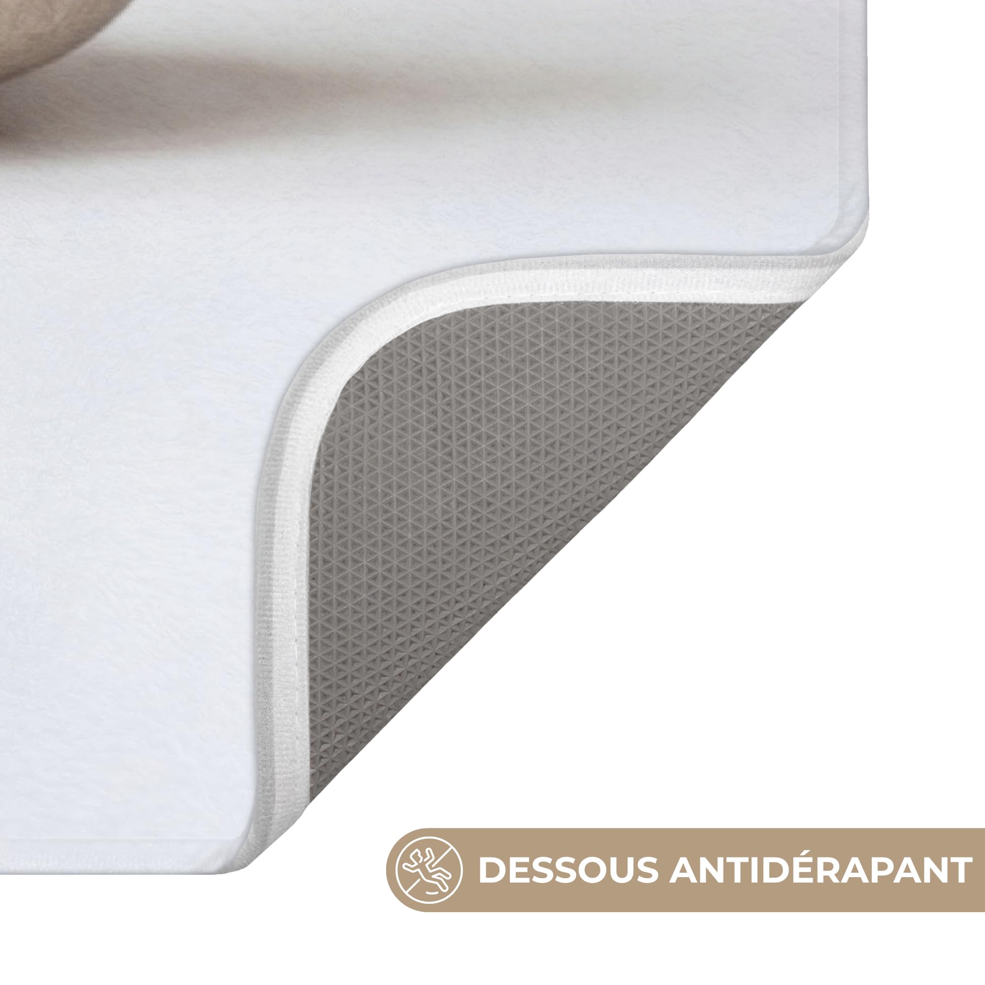 Tapis De Bain Douche Decoration Absorbant Antidérapant Lavable Non