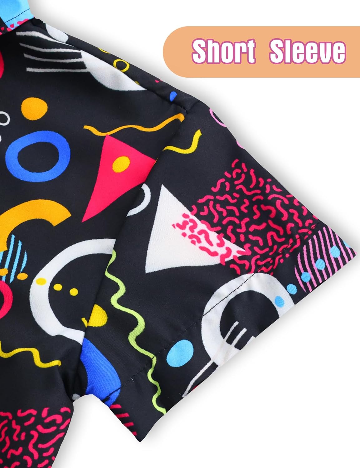 Boys Hawaiian Shirts Summer Short Sleeve Button Down Tropical Tops for Kids Child Beach Outdoor Party - Image 5