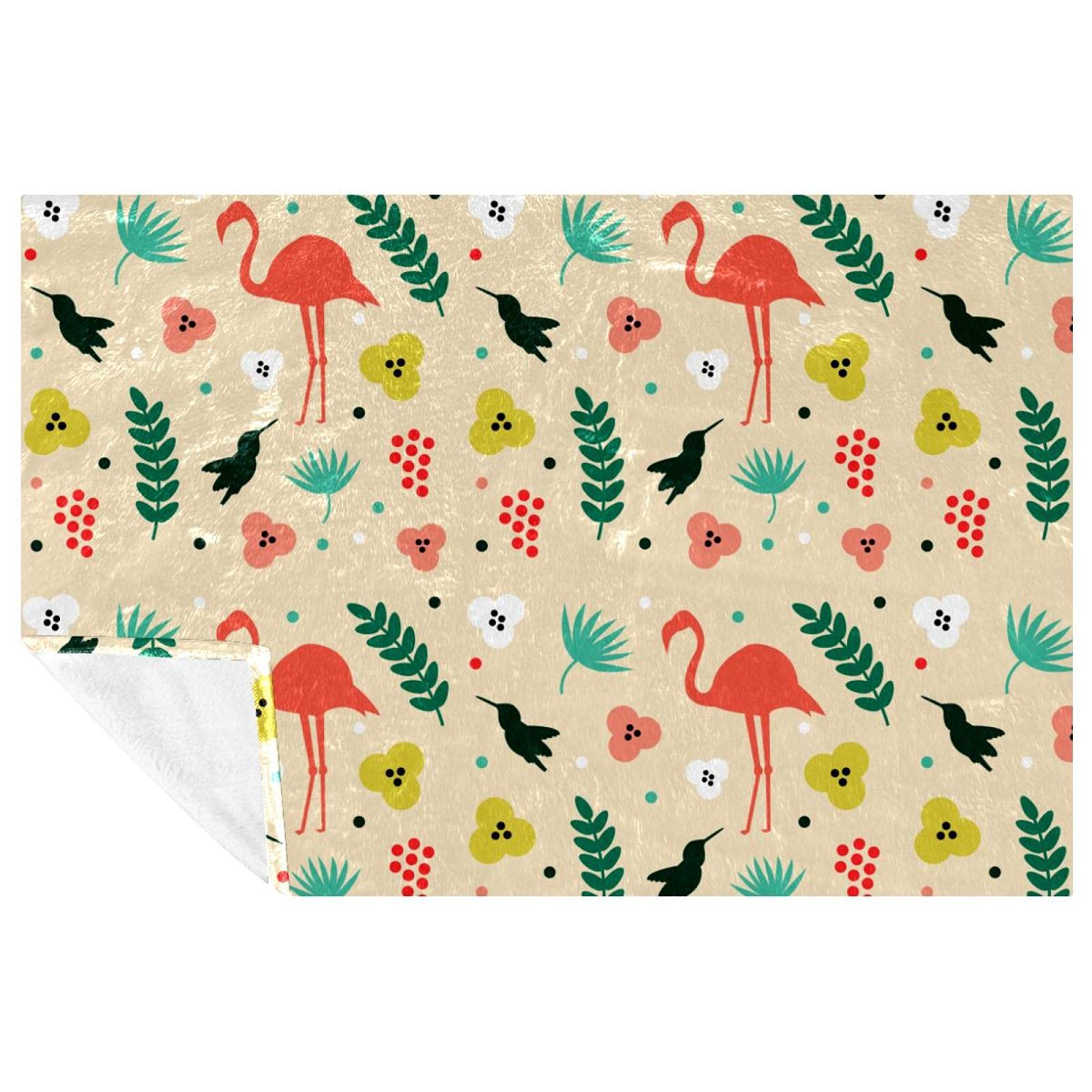 Couverture douce motif tropical idéale pour pique-nique, camping et plage