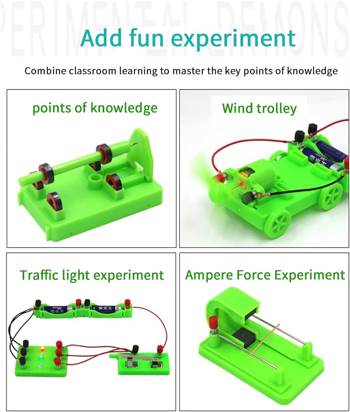 Scatola for esperimenti sul circuito elettromagnetico in ABS completo