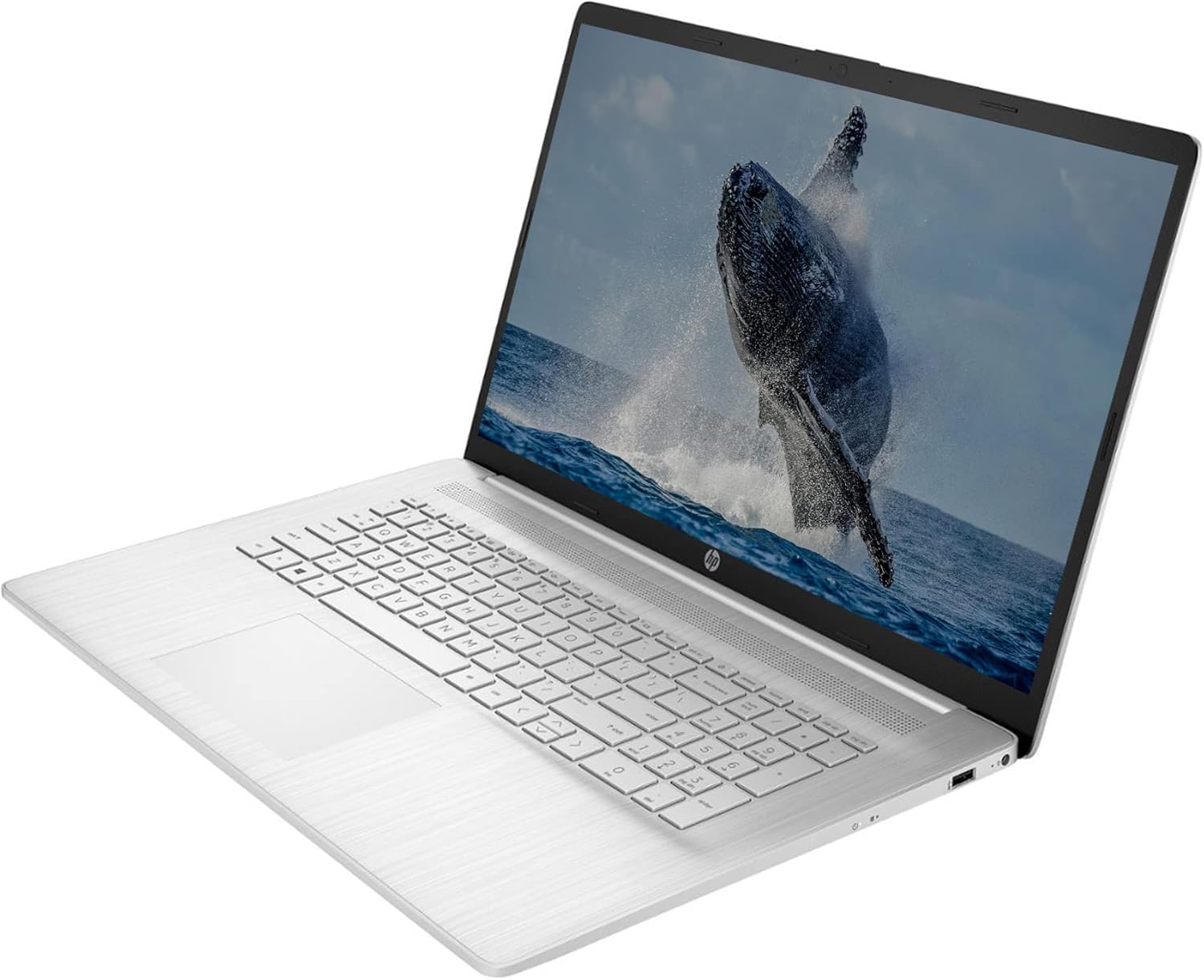 HP 17 HD+ Laptop, 2023 Newest Upgrade, Intel Core i3-1125G4 (Quad-core), 32GB RAM, 1TB SSD, Webcam, Wi-Fi, HDMI, USB-C, Fast Charge,Bluetooth, Windows 11, School and Business Ready, ROKC HDMI Cable