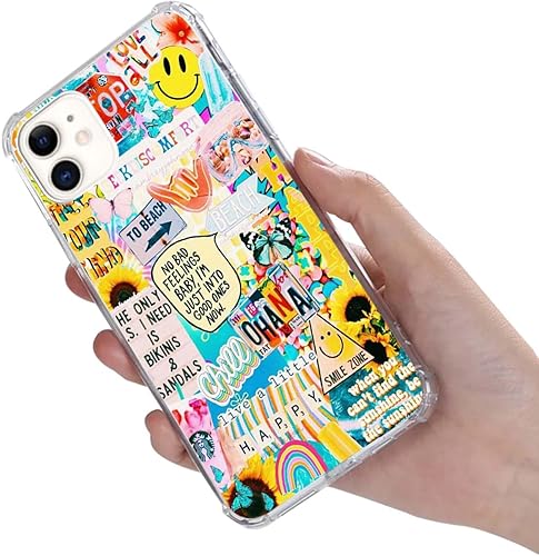 Miniatura 2 de Funda de teléfono artística con collage estético compatible con iPhone 11, bonita funda de TPU protectora de TPU para iPhone 11, para hombres,