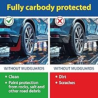 Vista 3 de Aletas antibarro Goodyear para Honda CR-V 2017-2022, par, termoplástico resistente, ajuste personalizado, fácil de instalar, durabilidad