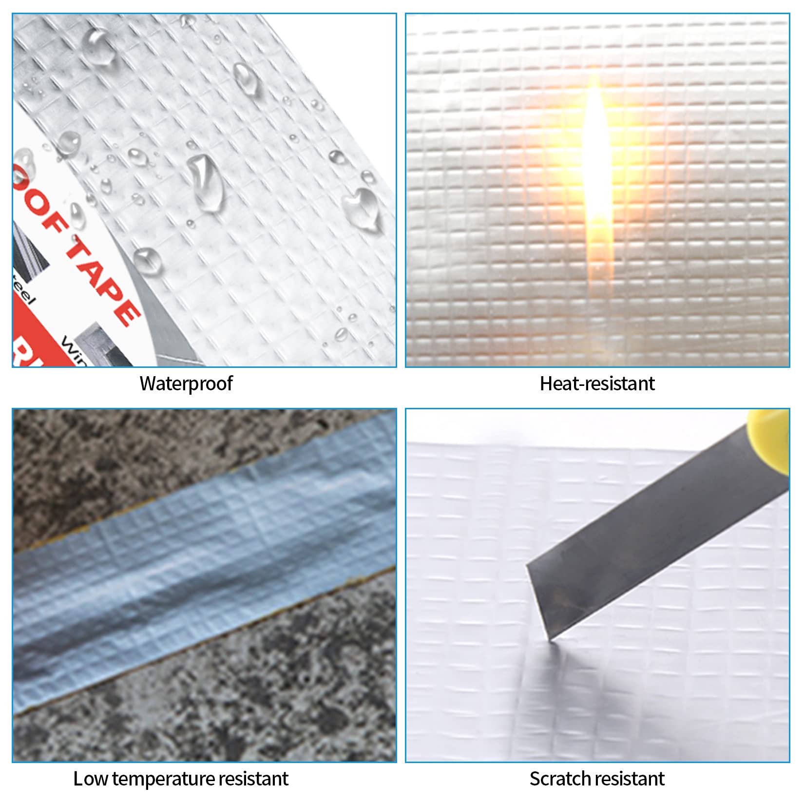 Nastro Butilico Impermeabile In Alluminio - 2 Rotoli Da 5m X 5cm Per Riparazioni - Foto 10