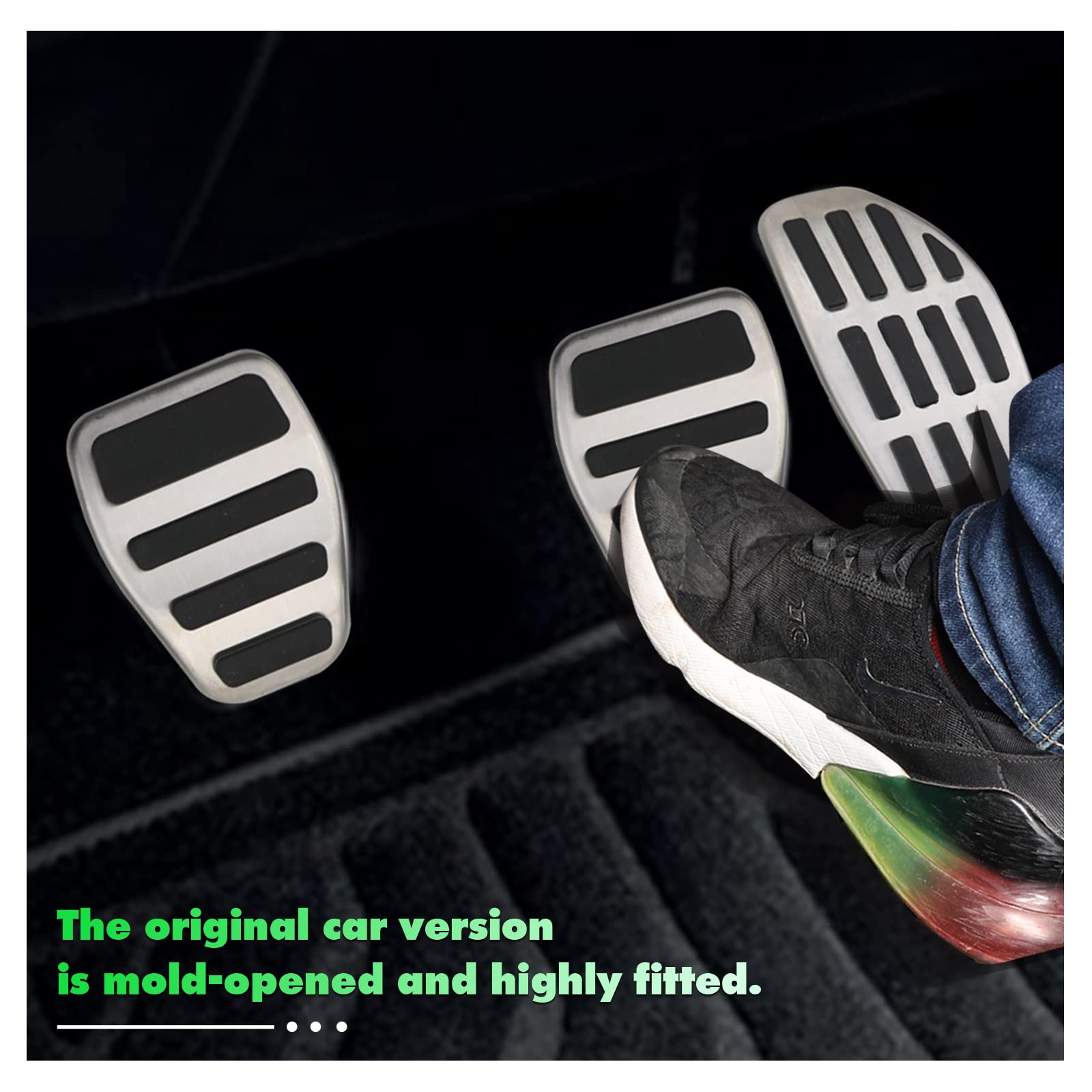 YEE PIN Protection de pédale en alliage d'aluminium pour Renault Cabin Clio 5 Koleos & Nissa-n X-Trail T32 Qashqai J11 J12 - Pour pédale d'accélérateur