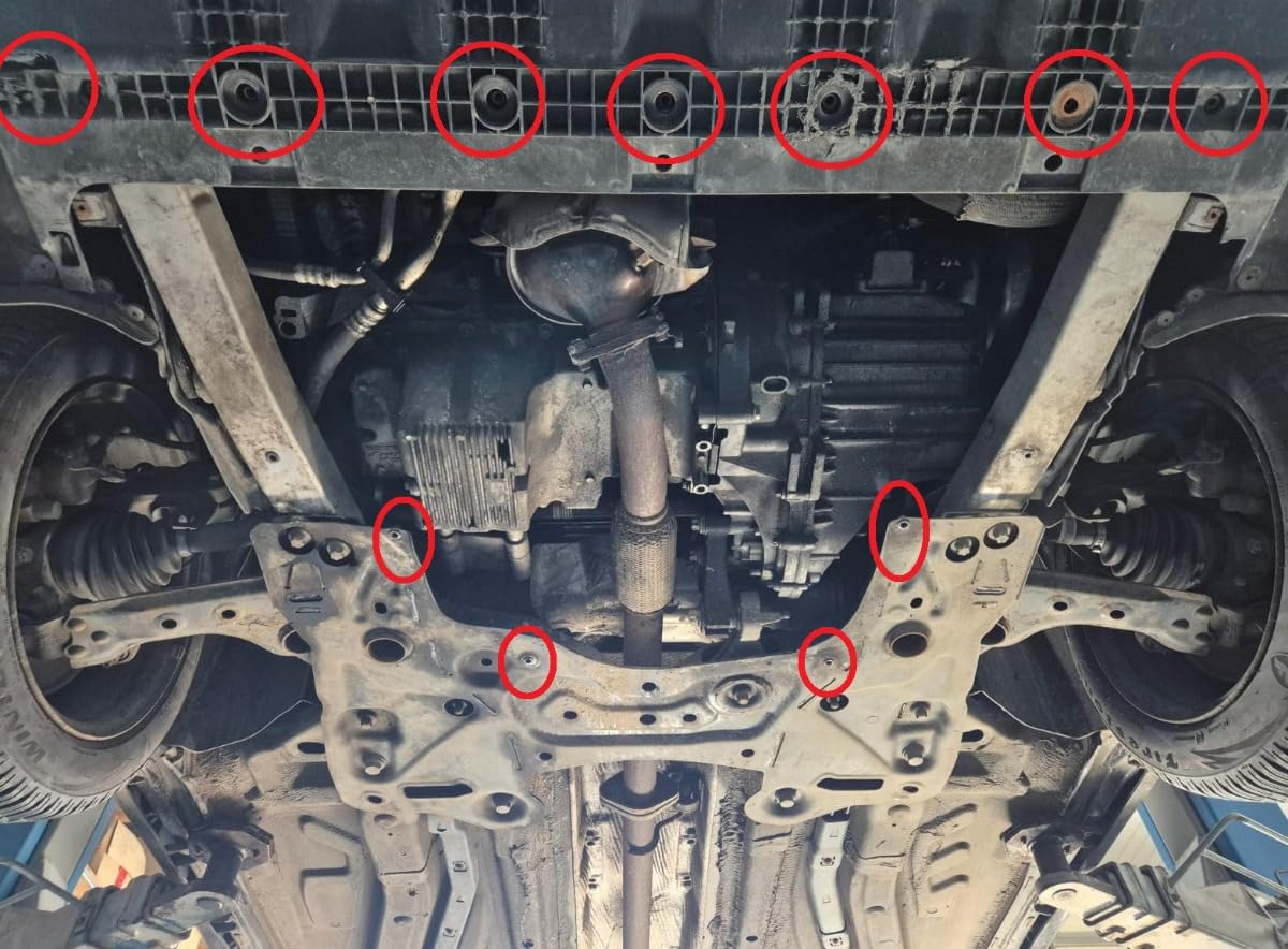 compatibile con Piastra paramotore di acciaio Alfa Romeo Giulietta (2010-2020)