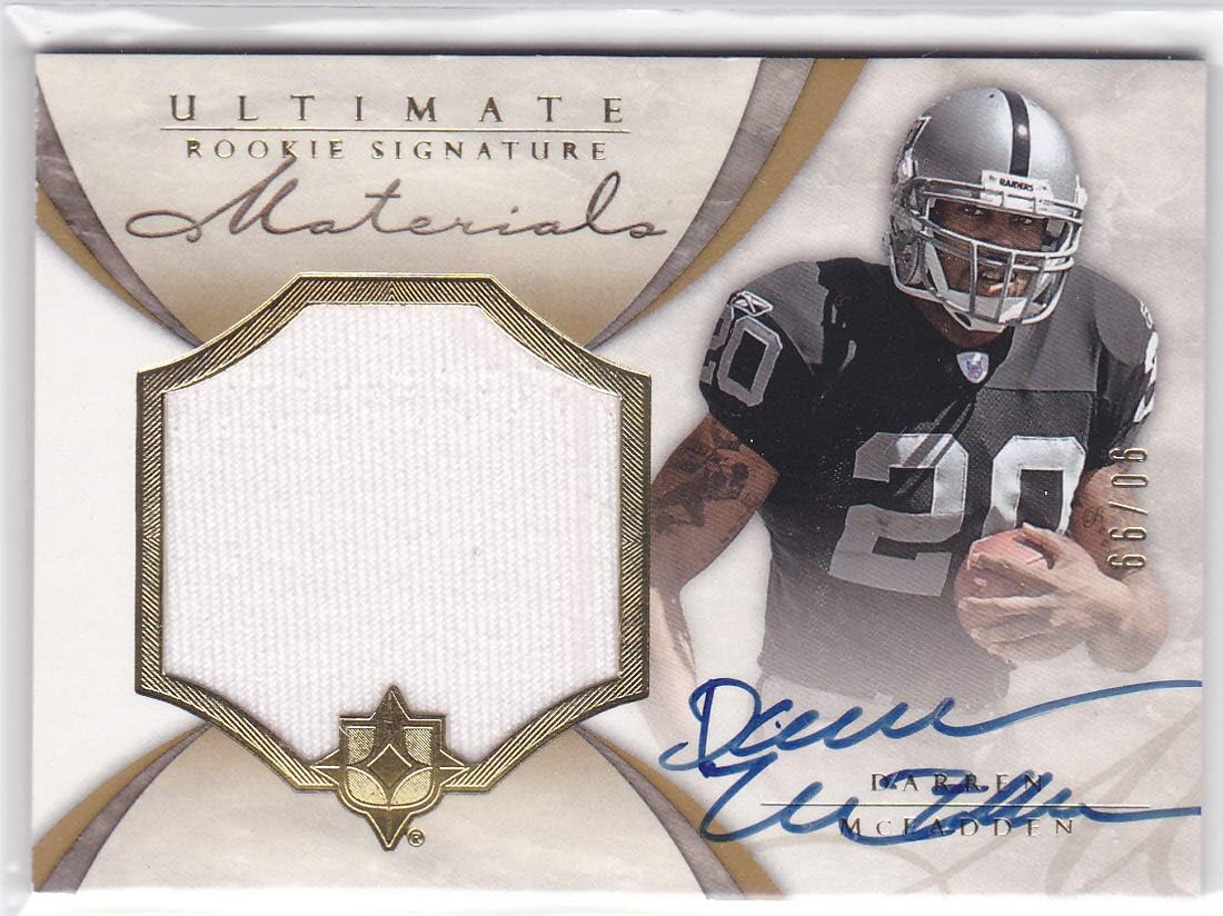 2008 ULTIMATE COLLECTION DARREN MCFADDEN RC ROOKIE AUTO AUTOGRAPH JERSEY /99
