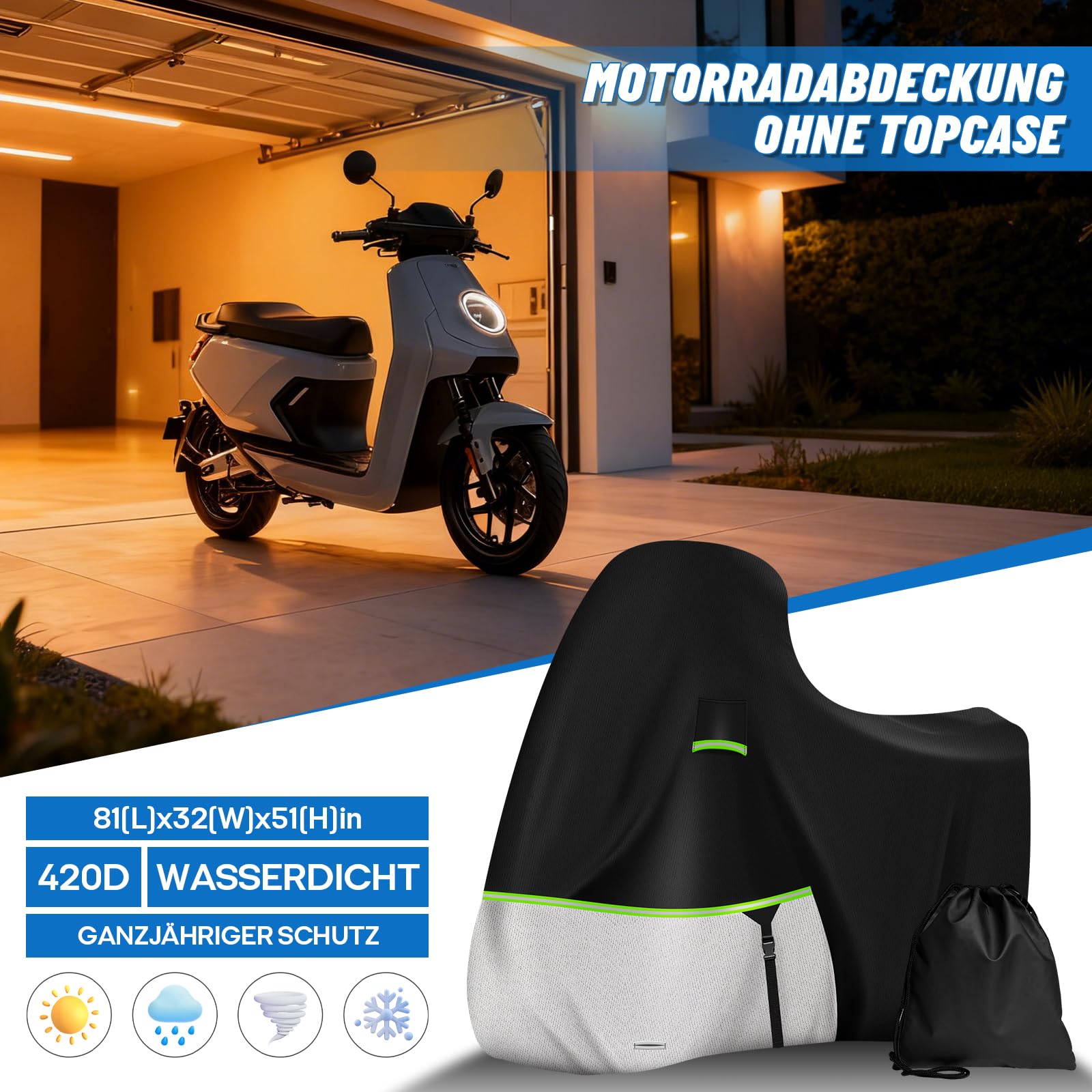 Zewnętrzny pokrowiec na motocykl Piaggio Ves-pa GTS/GTV GT60/300/250/200/125 (bez bagażnika), tkanina Oxford 420D, wodoszczelny pokrowiec na motocykl do GTS Super/Supersport (bez bagażnika)