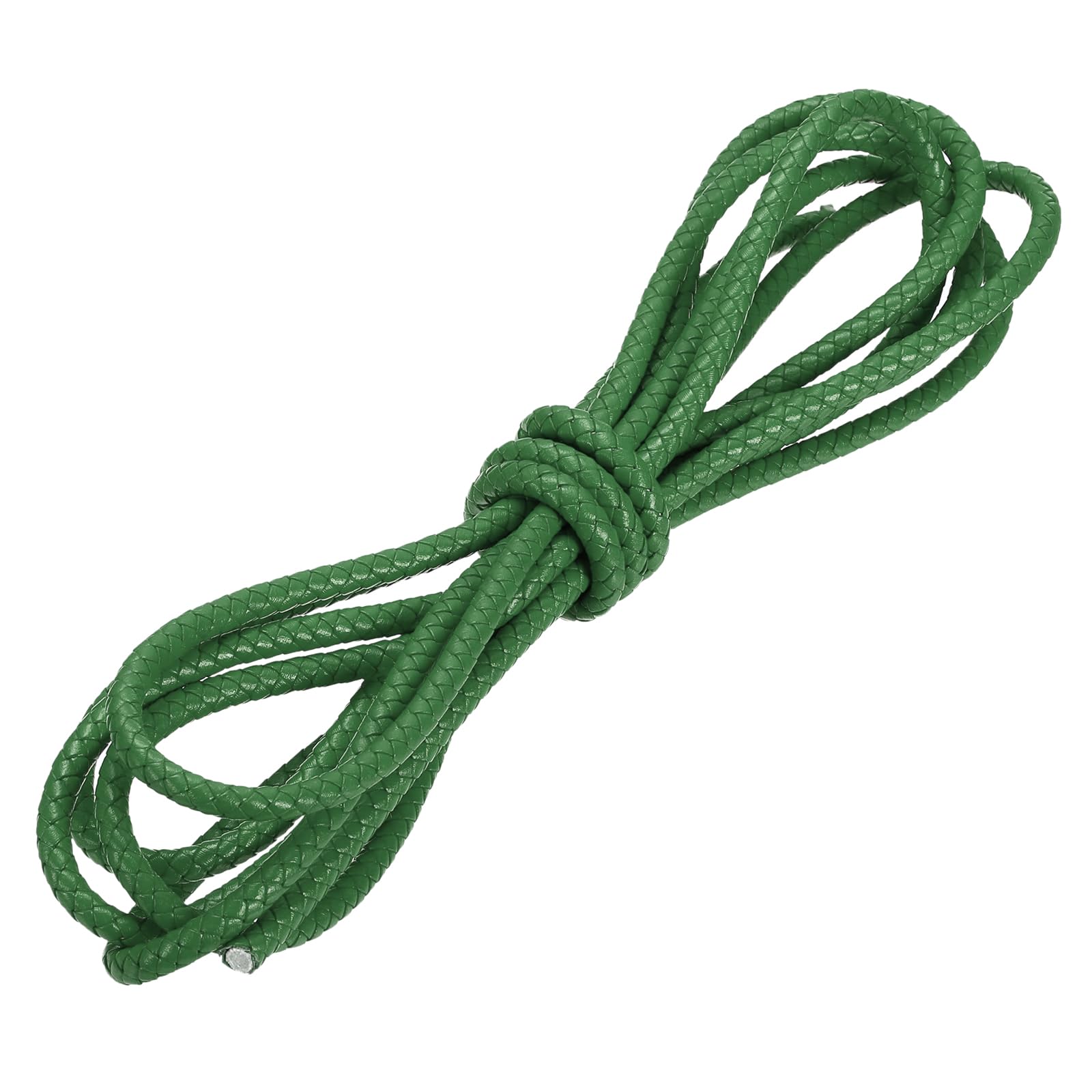 Corde en cuir tressé de 6 mm pour fabriquer un collier nature