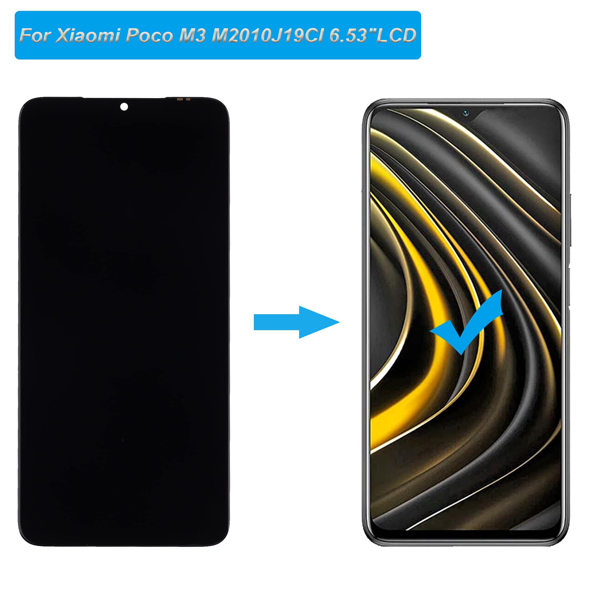 Pantalla Touch Displays Lcd Para Xiaomi Poco M3 M2010j19cg | Meses sin interés