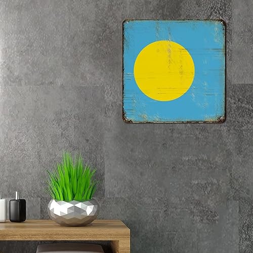 Vista 62 de Letrero de metal con bandera de país internacional, bandera de Polonia, regalo de bandera de Polonia, letreros de aluminio envejecidos