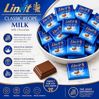 Milk Chocolate Naps Mini Chocolate Bars 45 Count Individually Wrapped Bite Size Chocolate Candy for Parties, Candy Bowls, Office Snacks, Gift Baskets, Baking, Dessert Tables and Everyday Treats