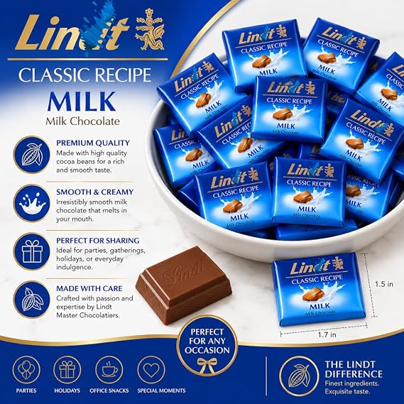 Milk Chocolate Naps Mini Chocolate Bars 45 Count Individually Wrapped Bite Size Chocolate Candy for Parties, Candy Bowls, Office Snacks, Gift Baskets, Baking, Dessert Tables and Everyday Treats