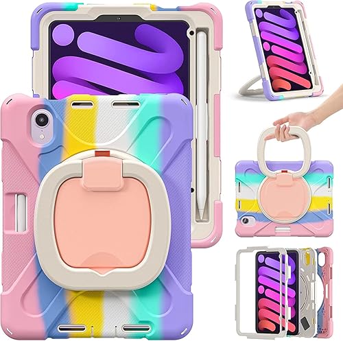 Vista 172 de Funda para iPad (A16) de 11 pulgadas 2025, Aslo para iPad 10 de 10.9 pulgadas 2022, funda resistente a prueba de golpes, soporte giratorio, soporte