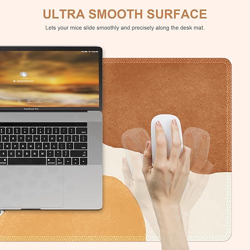 Miniatura 3 de HAOCOO Alfombrilla de escritorio, alfombrilla de escritorio para computadora, alfombrilla grande para mouse para escritorio, alfombrilla de mouse