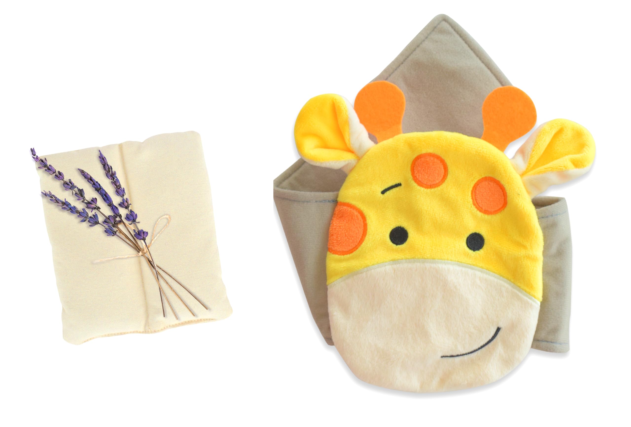 Baby Colic, Gas and Upset Stomach Relief – Belly Hugger – A Soothing Warmth Combined with Gentle Compression (Giraffe)