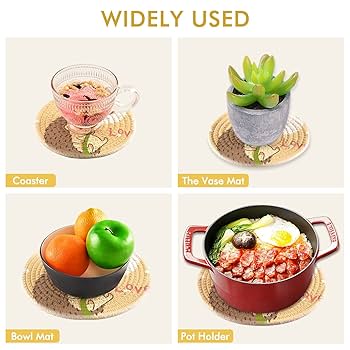 imane 鍋敷き Amazon｜Chovvy 鍋敷き 耐熱鍋敷き コップ敷き コースター