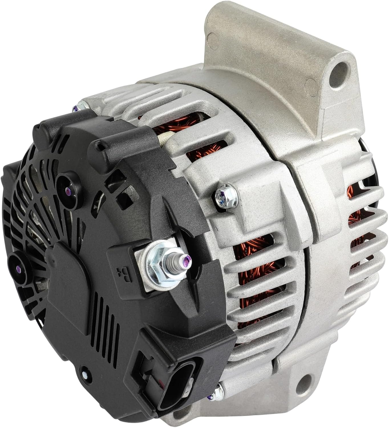 SCITOO Alternator Fits for Chevrolet for Malibu 2.2L 2004-2008,for Saturn for Ion 2.4L 2006-2007 12V 115Amp CW S5 Pulley Class High Output Alternator 11072
