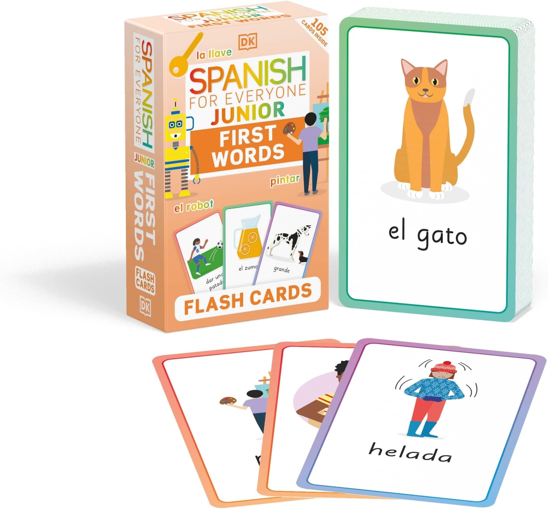 Spanish for Everyone Junior First Words Flash Cards