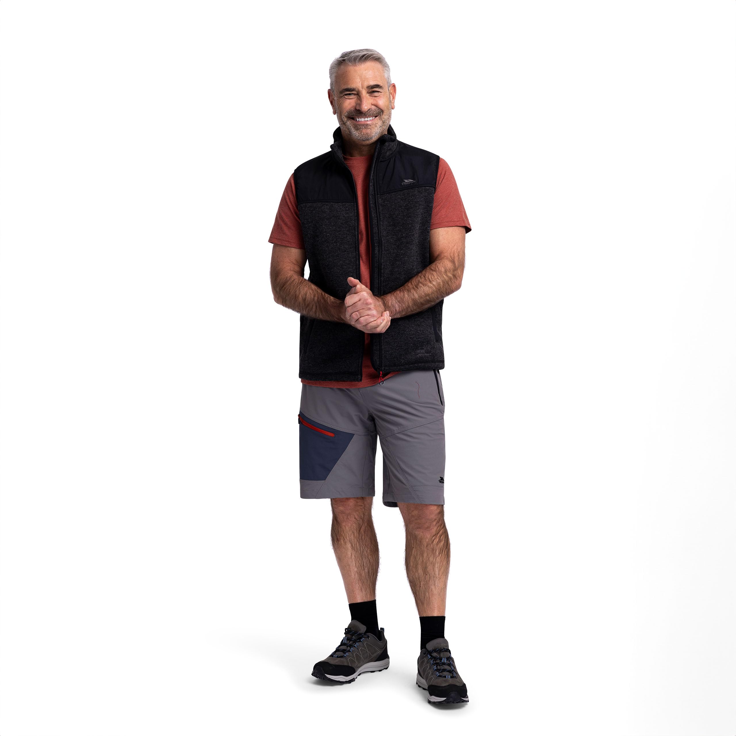 Trespass Daars Herren Adventure Shorts - Herren Stretch Walking Shorts - Arbeitshose mit mehreren Taschen - Cargo Trekking-Shorts mit Größenversteller