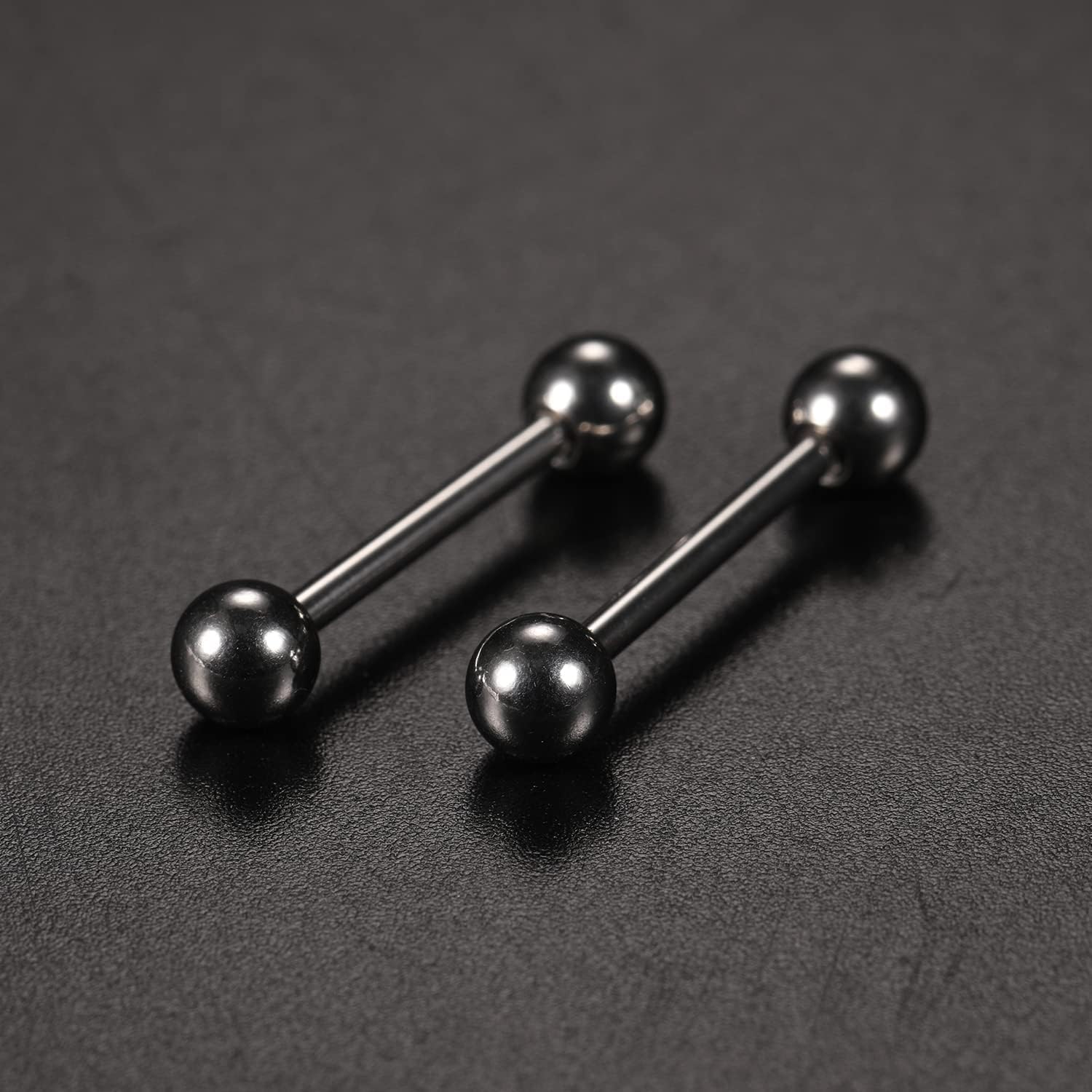 PEAKLINK Internally Threaded Nipple Rings Titanium Nipple Bars Piercing Jewelry 1 Pair Tongue Rings Eyebrow Jewelry Bridge Piercings - Image 5
