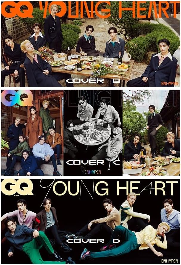 GQ Korea Magazine AUG 2023 ENHYPEN Taeyang (Cover C)
