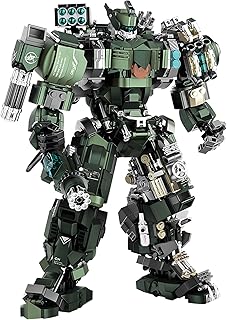 Mech Building Blocks Set for Adults,Motorized Robot Model Building Kit with Multiple Weapons, Hard Core Industrial Style Collectible Gifts for Man Boys Ages 12+ (1403 PCS)