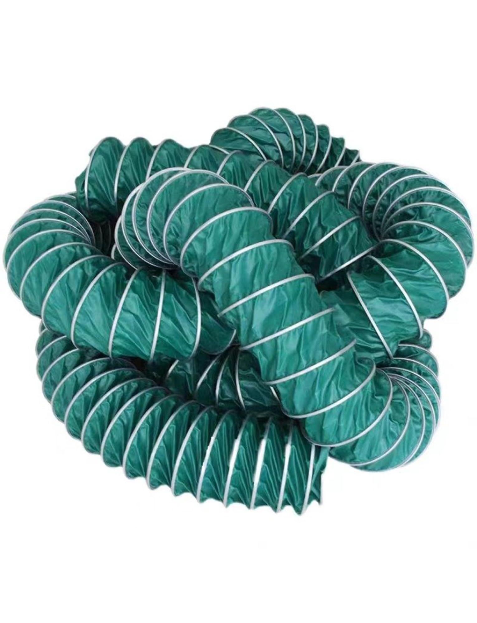 Manguera de conducto de aire flexible aislada de 27 pies, ignífuga, conducto de ventilación resistente para HVAC, secadora, escape