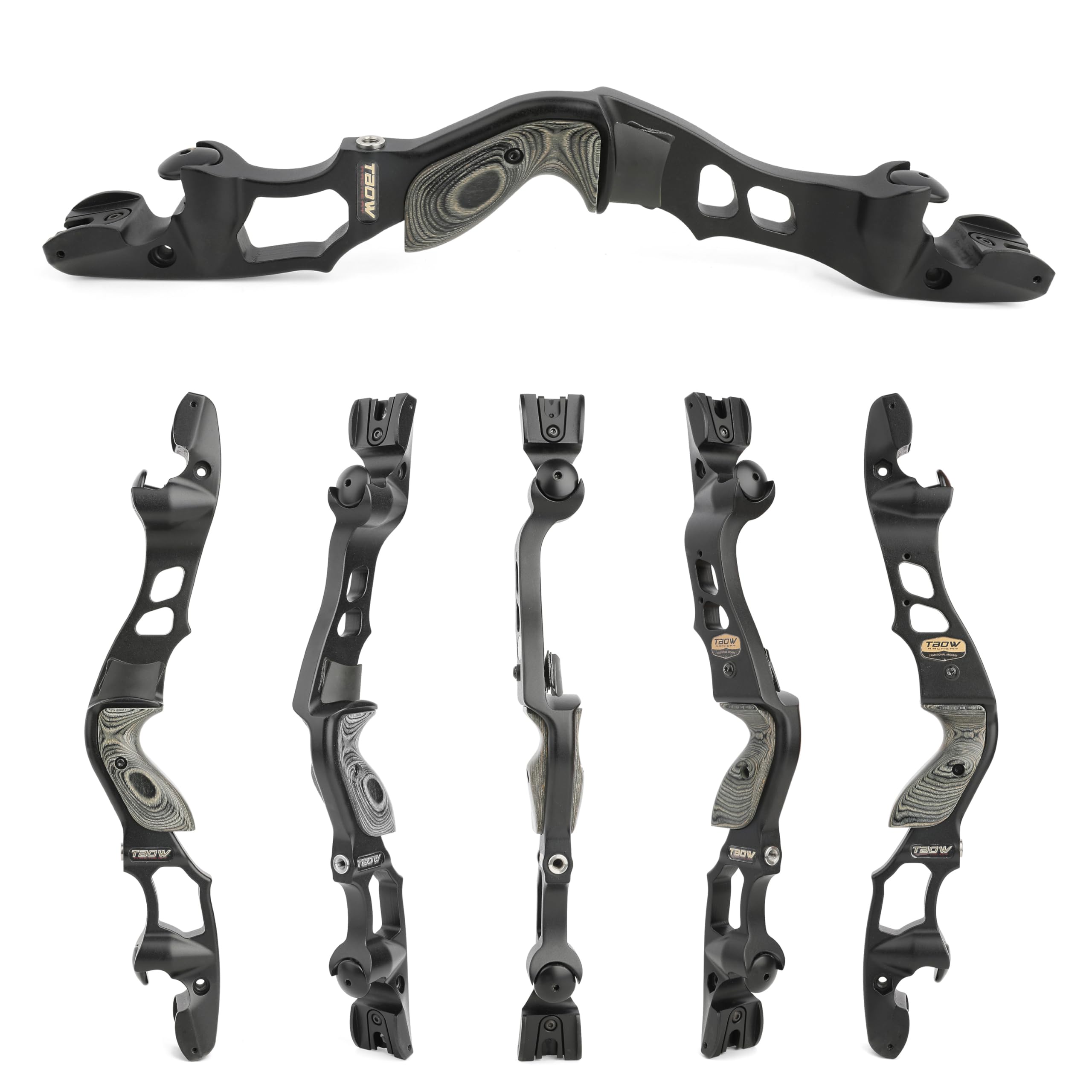 SHARROW 62 pollici Tiro con l'arco ILF Arco Ricurvo e Frecce Set Arco da Caccia Americano ILF Flettenti e Riser 25-60lbs per Adulti Archi Ricurvi