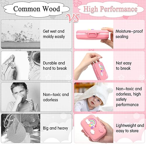 Miniatura 6 de Soportes de dientes para recuerdo de niños, caja de recuerdo de dientes de bebé, protector de dientes, contenedor de dientes para dientes perdidos,