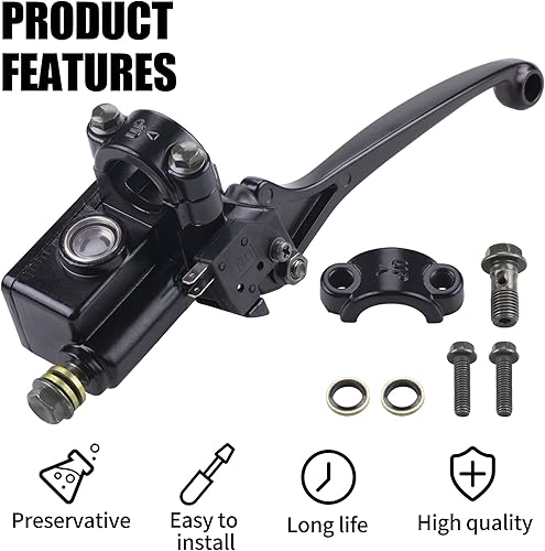 Miniatura 4 de Cilindro maestro de freno derecho Palanca de freno para Taotao Sunl 50cc 110cc 125cc Polaris Outlaw 525 Roketa Taotao Kazuma Eton Baja Honda 250R