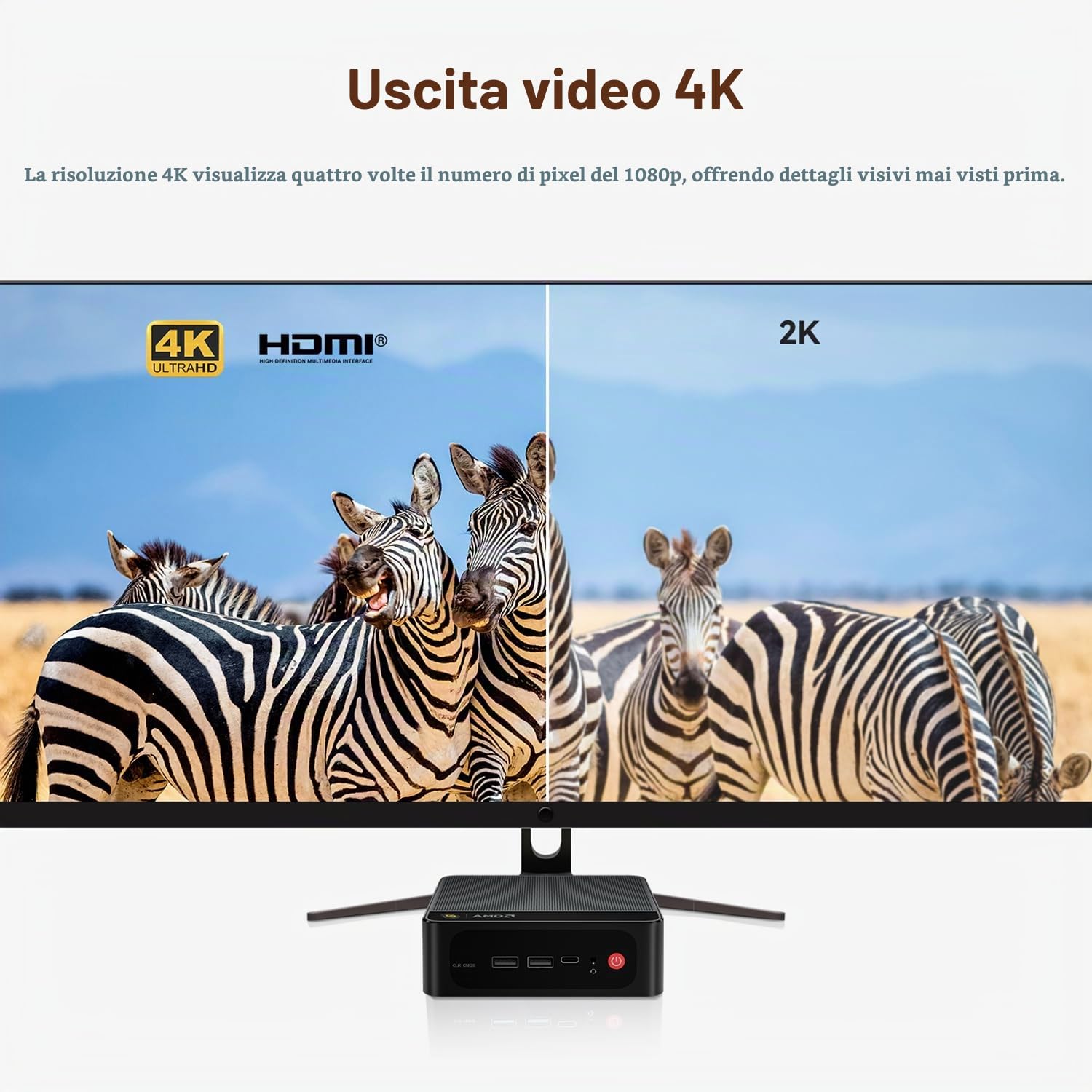 Beelink Mini PC SER5 MAX Mini Computer con AMD Ryzen 7 7735U (8C/16T, fino a 4,75 GHz), Grafica AMD Radeon, 16G(8G*2) LPDDR5, 500GB M.2 PCIe SSD, Supporto BT 5.4/WiFi 6/2500 Mbps LAN/HDMI/DP/Type-C