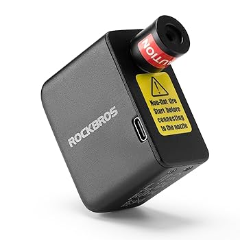 【新品】 小型・軽量 電動 携帯用 空気入れ ポンプ ロードバイク 自転車 ROCKBROS 電動空気入れ 自転車 携帯 仏式 米式 コンパクト 小型