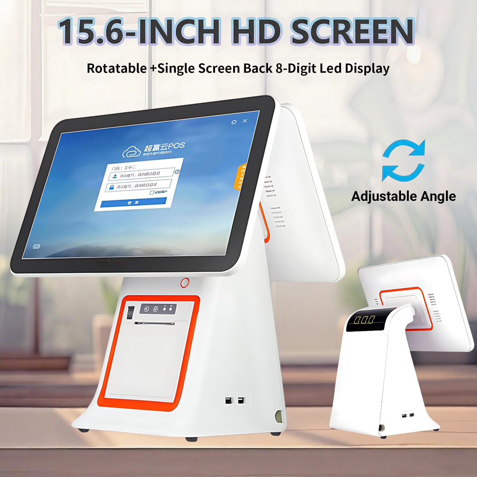Amazon.co.jp: 15.6 インチ タッチ スクリーン POS システム、一体型