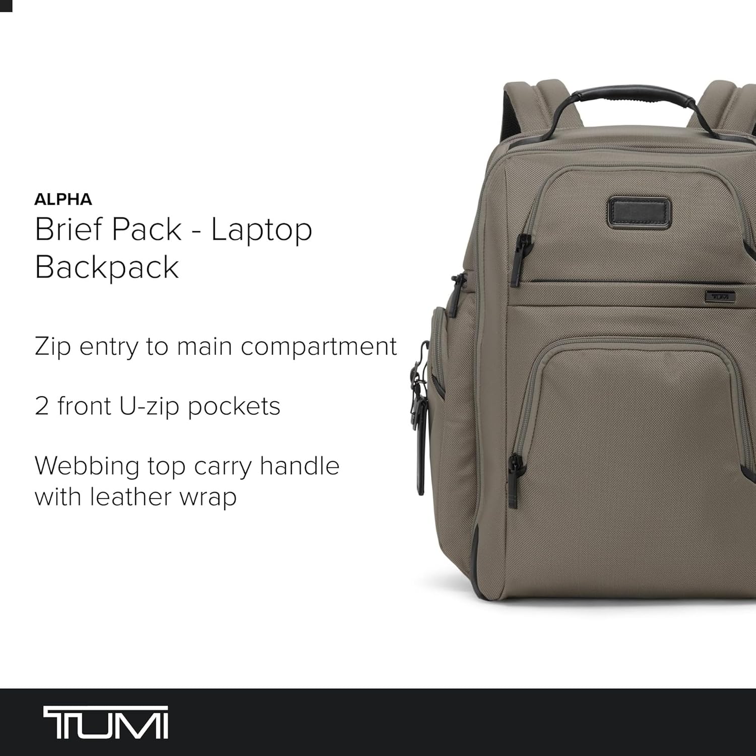 TUMI – Alpha Brief Pack – Men’s and Women’s Work and Travel
