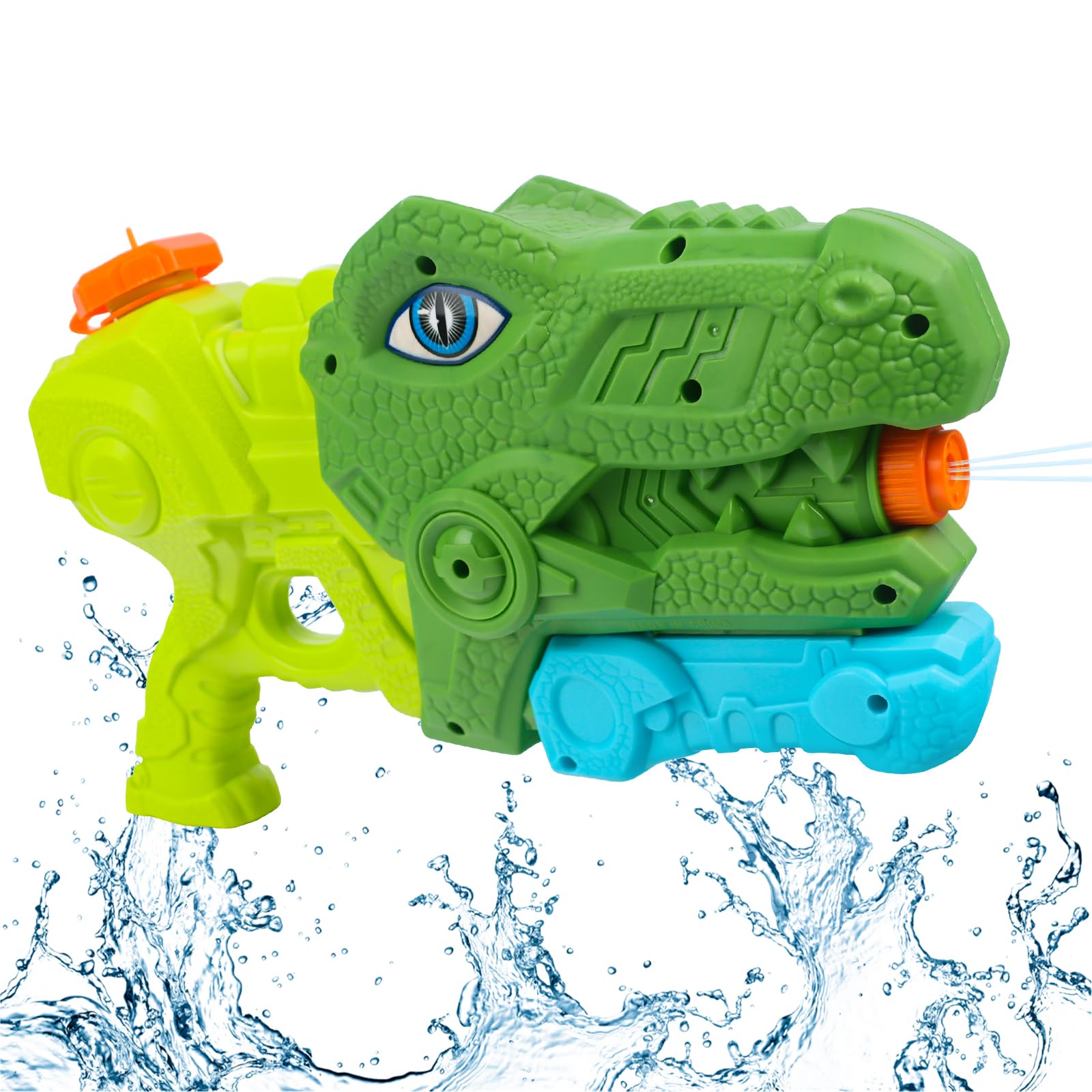 Pistola de Agua Dinosaurio Niños, Pistola de Agua de Largo Alcance, Pistolas Pulverizadoras de Agua para Piscina, Pistola de Agua de Juguete para Niños Adultos, Para Playa Verano Deportes Acuáticos