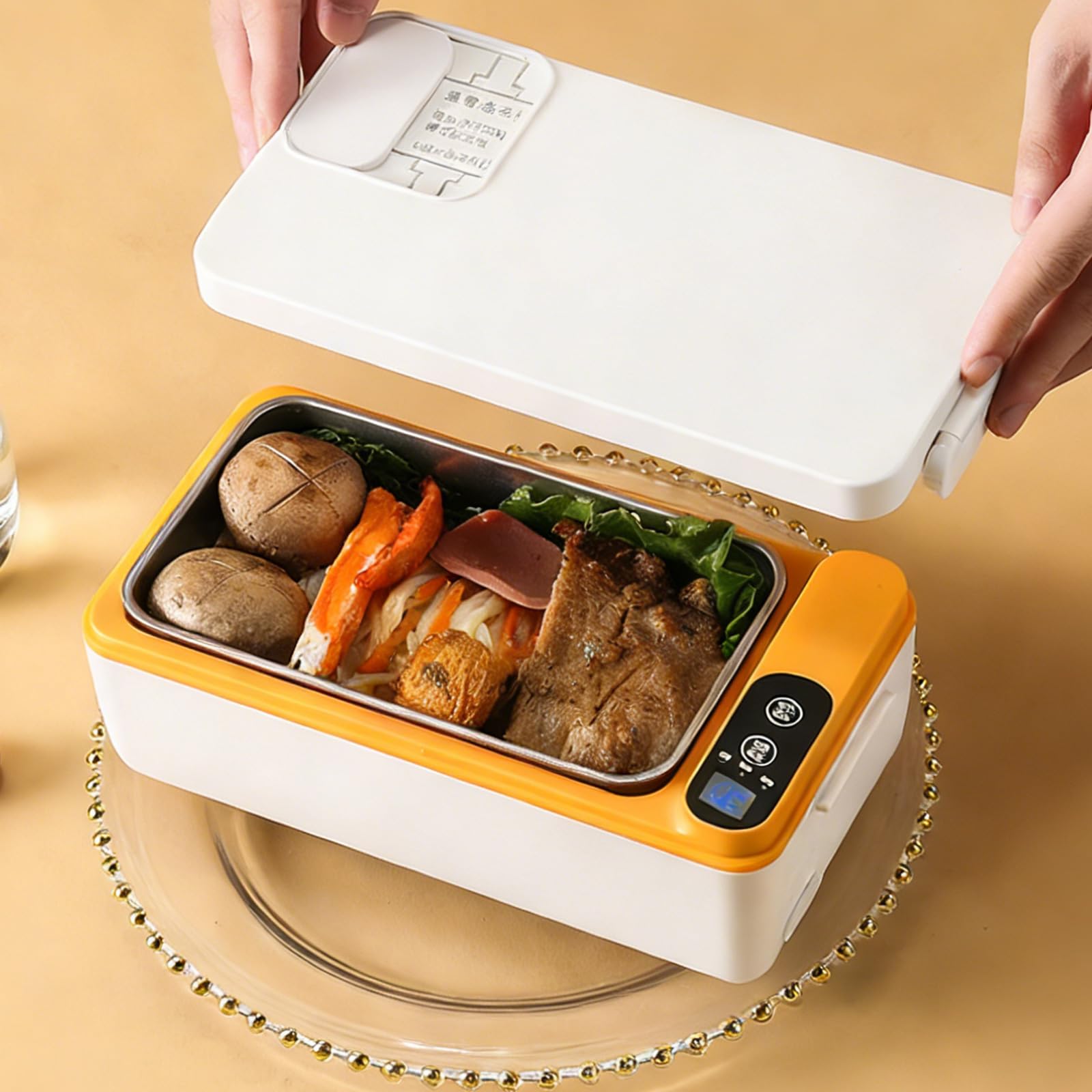 Contenitore per il pranzo elettrico in ABS, 1 L, per mantenere il cibo caldo, per studenti professionisti e viaggiatori, contenitore caldo in ABS