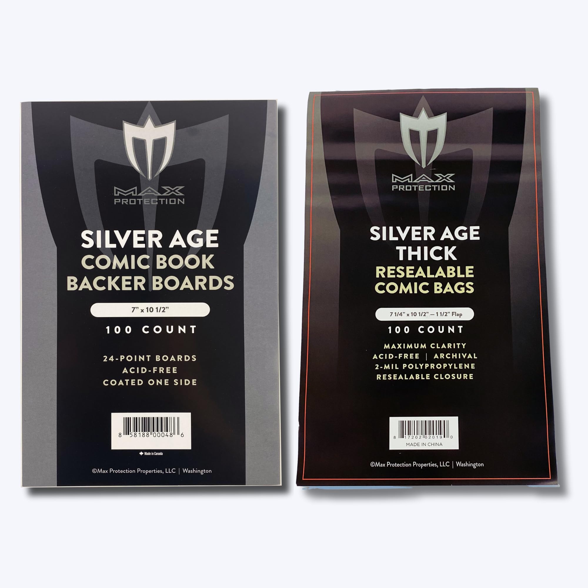 Sacs de bande dessinée Silver Age Max Pro épais et ultra transparents