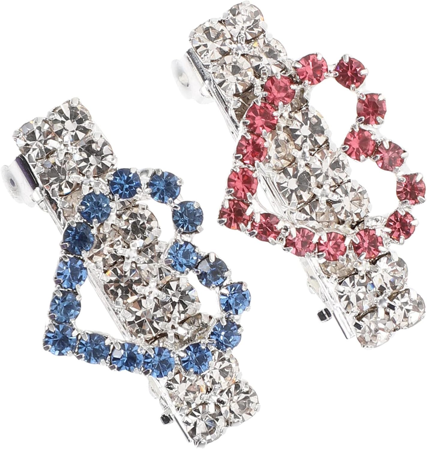 balacoo 2pcs Heart Shape PET Hair Clips for Dogs and Puppies