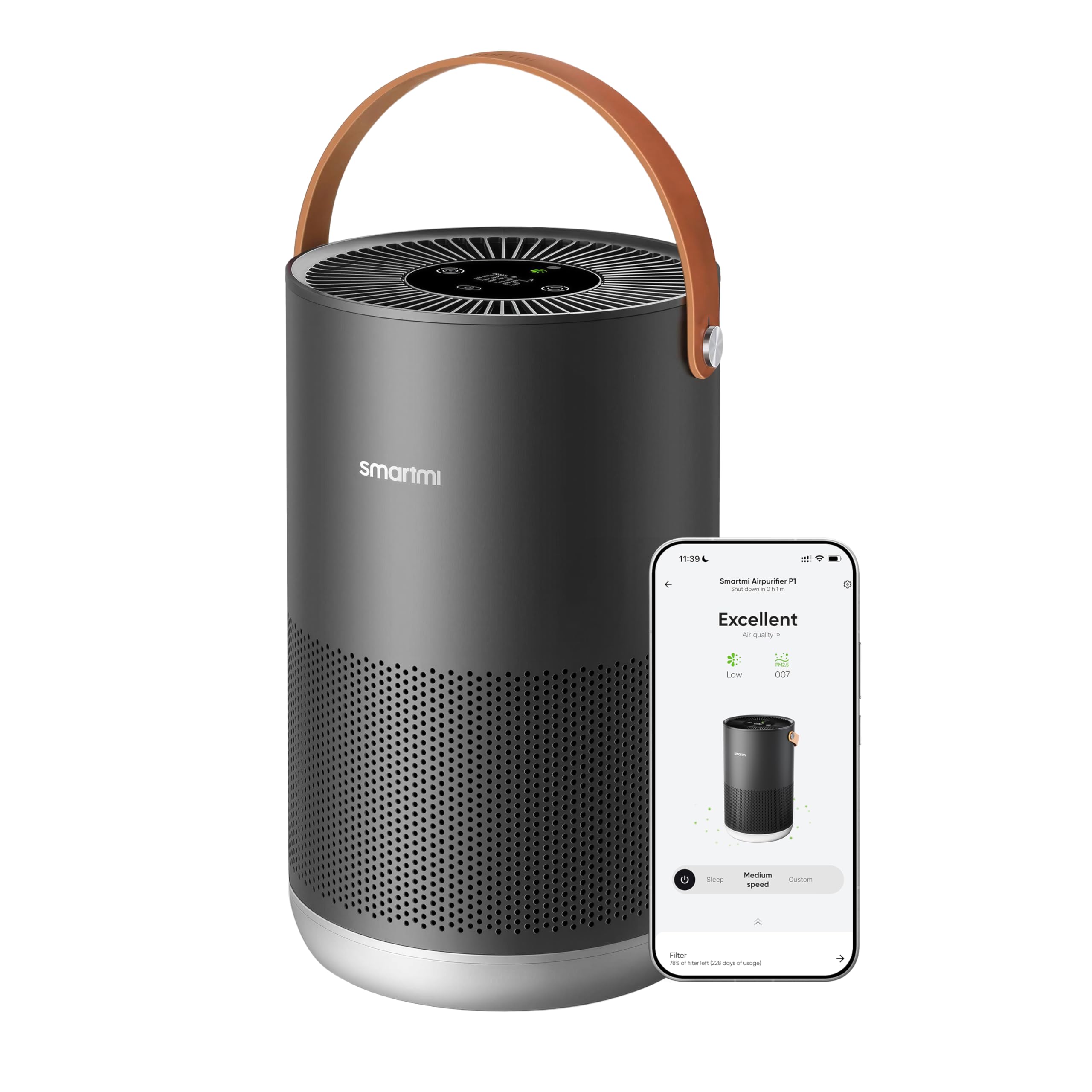 【Mitagaki 】SMARTMInスマート空気清浄機　P1 Amazon.com: Smartmi Smart Air Purifier P1 for Bedroom Home with