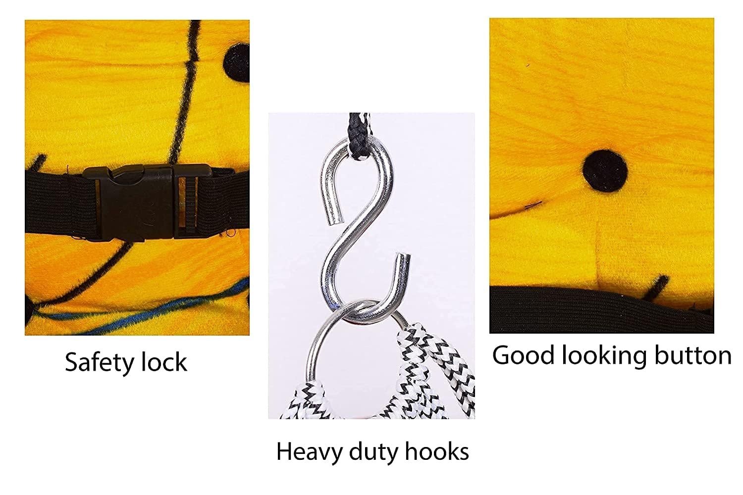Kruvis Cotton Swing Jhulla for Kids & Babies | Folding & Washable Baby Jhula with Safety Belt | Indoor & Outdoor Hanging Swing for Toddlers (1-5 Years) | Multi-Color & Multi-Design (40 CM) - Image 4 thumbnail