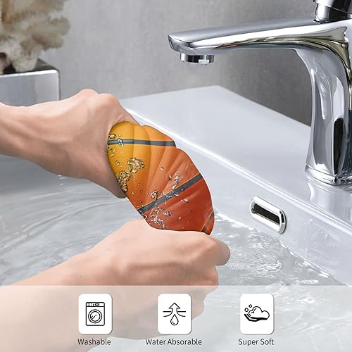 Miniatura 3 de Toalla de mano de fútbol, toallas deportivas de baño para jóvenes, niños y hombres, con estampado de fútbol americano fresco y agua, súper suaves y