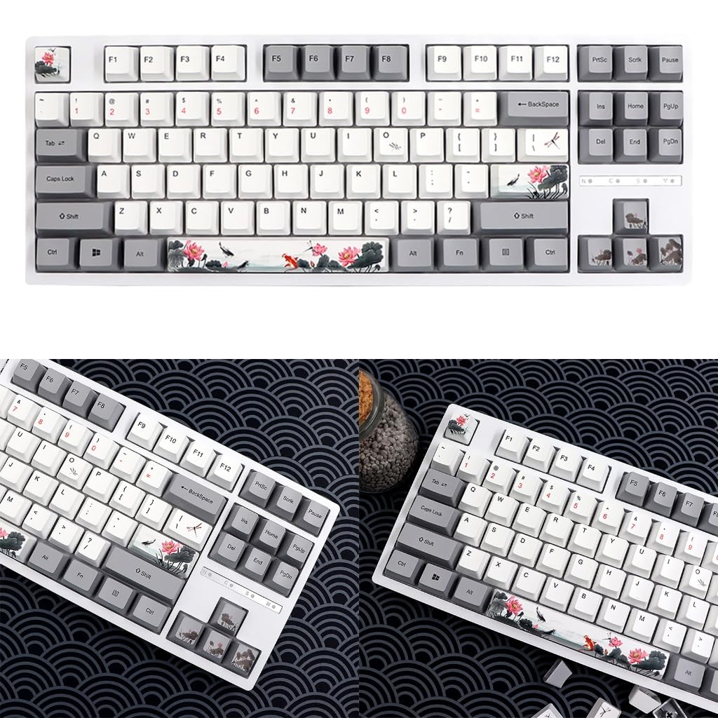 Ergonomiczny zestaw nasadek klawiszy PBT 118 klawiszy do klawiatur mechanicznych sublimacji barwników