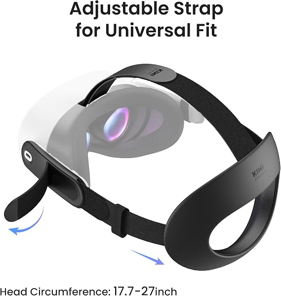 KIWI design K4 Flex Comfort Lite Head Strap, VR Headset Accessories for Meta Quest 3 and V3 Face Pad