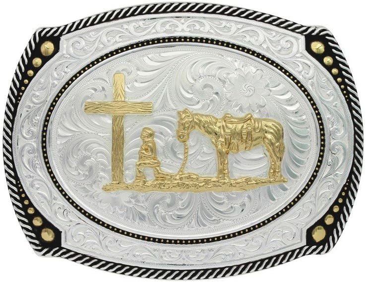 Montana Silversmiths Western Lifestyle Christian Faith Made in the USA Belt Buckle