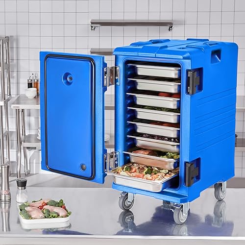 Miniatura 9 de VEVOR Transportador de alimentos aislado caja caliente de 109 cuartos para catering transportador de caja de alimentos LLDPE con doble hebilla