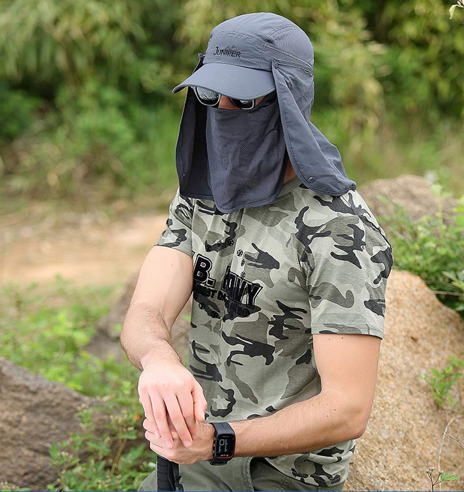 Gorra de protección solar transpirable: gorra protectora multiusos para protección personal en exterioresA
