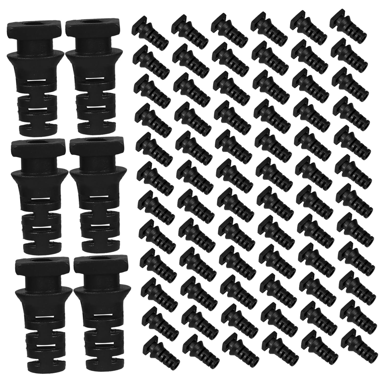 OKUMEYR 100pcs Abs Cable Gland Spiral Strain Relief Connectors Wire Protection Covers